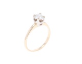 0.81ct VS2 Diamond 14k Yellow Gold Engagement Ring