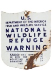 1940's U.S. Department of Interior Porcelain Sign
