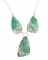 Navajo J. Begay Sterling Silver Variscite Necklace