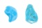 186.4g Polished Dyed Turquoise Howlite Samples