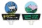 Vintage Yellowstone & Grand Tetons License Toppers