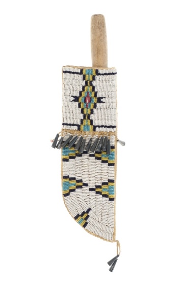 Ca. 1910-1930s Sioux Beaded Sheath & Knife
