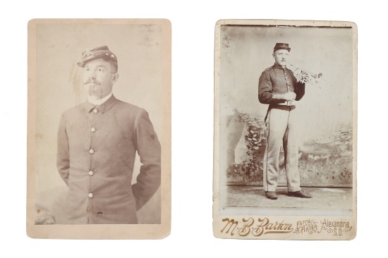 Ca. 1890s Indian Wars US Military Soldier Photos