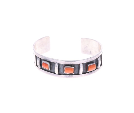 Vintage Pawn Navajo Branch Coral Bracelet