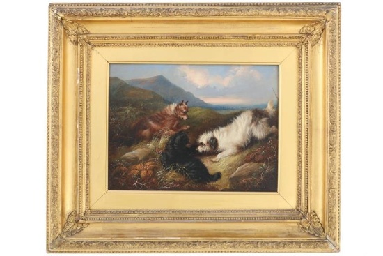 C. 1858-1870 George Armfield Original Oil Painting