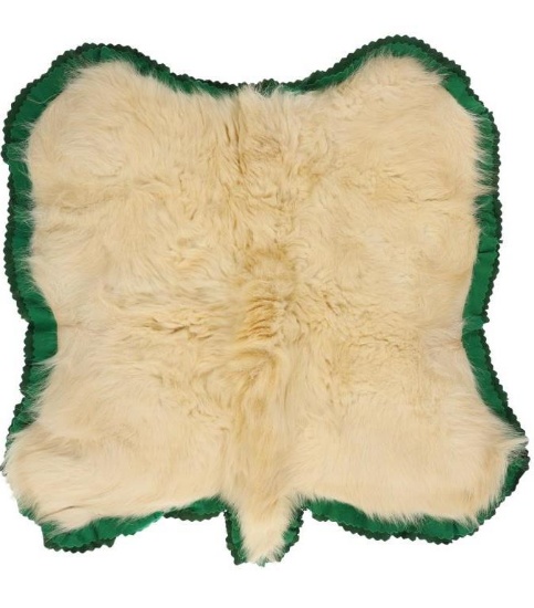 Montana Rocky Mountain Goat Felt Taxidermy Rug