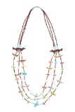 Zuni Multi-Strand Bird Fetish Necklace ca. 1960s