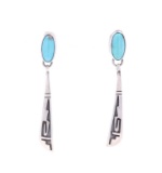 Navajo Sterling & Turquoise Earrings