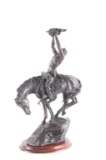 Buck McCain (b. 1943) Bronze Warrior Sculpture