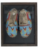 Antique Nez Perce Beaded Moccasins