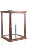 Ed McCabe Mahogany Curio Doll Display c. 1963