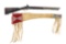 Ca. 1890 Crow Beaded Rifle Case & Tacked Rifle