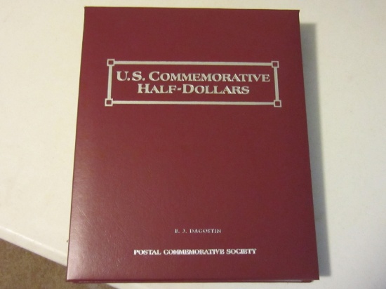 Commemorative Half Dollars, Book With Stamp Clad, 1982-2013, 16 Coins