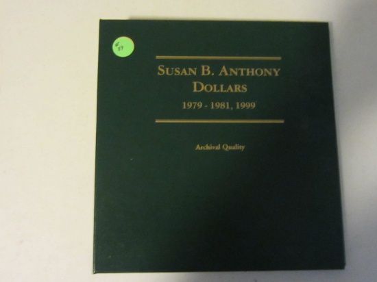 Set Of Susan B Anthony Dollars With Proof Coins 15 Coin Set