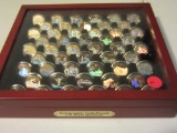 Hologram Quarter Set, 50 In Cherrywood Case