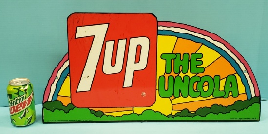 1971 7up Rainbow Flange Sign