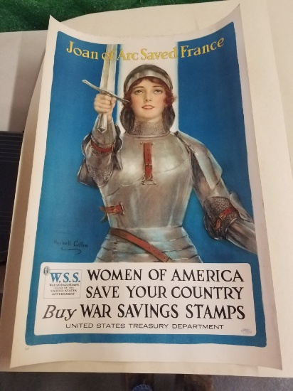 Joan of Arc War Saving Stamps Poster -