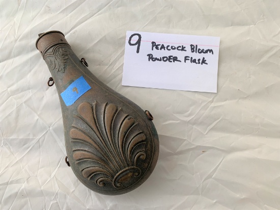 Peacock Bloom Powder Flask