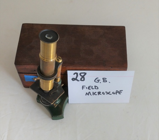 G.B. Field Microscope with Box