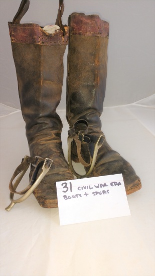 Civil War Era Boots and Spurs