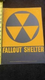Fallout Shelter Sign - New Old Stock
