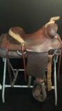 ML leddy western roping saddle