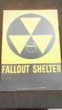 Fallout Shelter Sign - New Old Stock