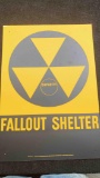 Large fallout shelter sign