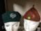 Girl Scouts - 2 Vintage official Girl Scout hats, Green Girl Scouts, Brown Brownie