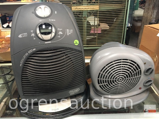 2 portable heaters - DeLonghi oscillating and misc.