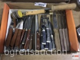 Kitchenware - Knives, steak knives and sharpeners