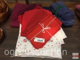 Linens - 3 tablecloths and cloth napkins
