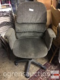 Office chair, upholstered, wheeled