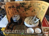 Asian - dishes, wall art, stand etc.