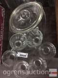 Kitchenware - glassware bakeware, ramekin dishes, sugar/creamer and platter