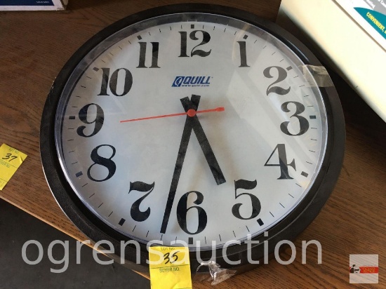 Wall clock, Quill Office Supplies, second hand