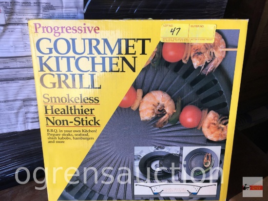 Progressive Gourmet Kitchen Grill, Smokeless, New in Box