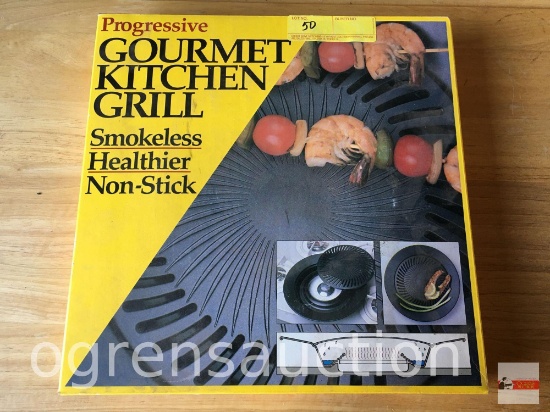 Progressive Gourmet Kitchen Grill, Smokeless, New in Box