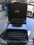 Vintage Corona typewriter in storage/carry case