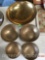 Brass bowls, 5, 1 lg. 12