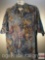 Clothes - Hawaiian Shirt - Tori Richards Honolulu, 100% cotton Lawn, Sz XL, Blue Ferns