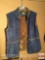 Clothes - Women's XL Cabela's suede vest jacket, blue