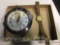 Grayson Art Deco oven clock and vintage wrist watch