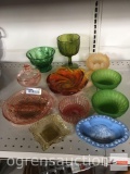Glassware 0 misc. candy dishes