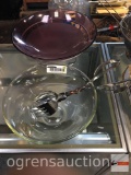 Glassware - lg. purple bowl 12.4