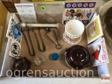 Collectibles - trivets, tongs, etc.