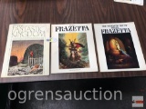 Books - 3 - The Fantastic Kingdom, Frank Frazetta, book two and The Fantastic art of Frank Frazetta