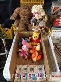 Toys - 4 Winnie the Pooh Play Pal rattle toys, Pooh, Piglet, Tigger, Eyore and 2 misc. stuffed toys
