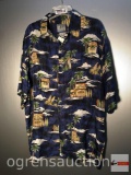 Clothes - Hawaiian Shirt - Silk Trader, 100% silk, designed in Hawaii, Sz XL