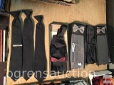 Clothes - men's tux accessories - 4 cummerbunds & bow ties